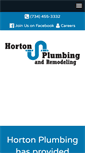 Mobile Screenshot of hortonplumbing.com